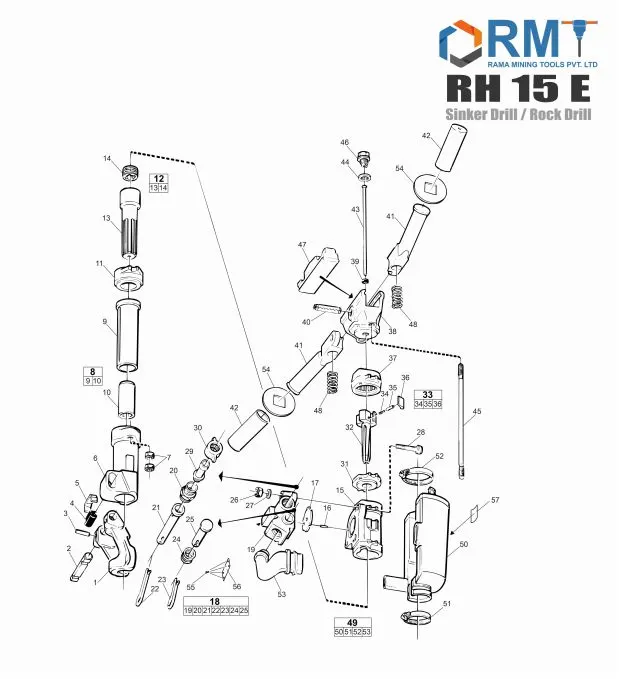BBD 15 E - Sinker Drill 